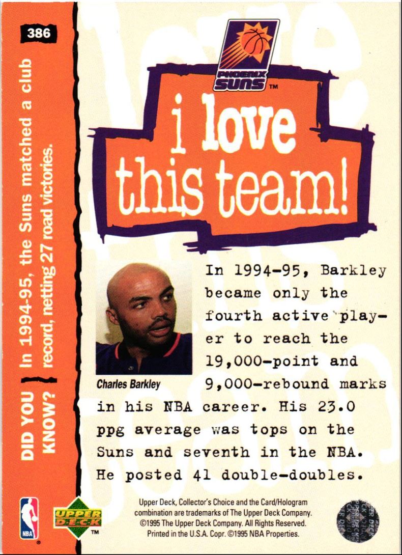 1995 Collector's Choice Charles Barkley