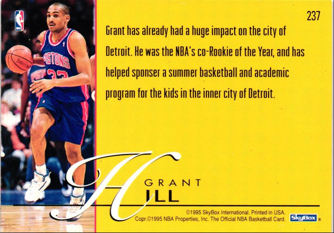 1995 Hoops Class Act Grant Hill