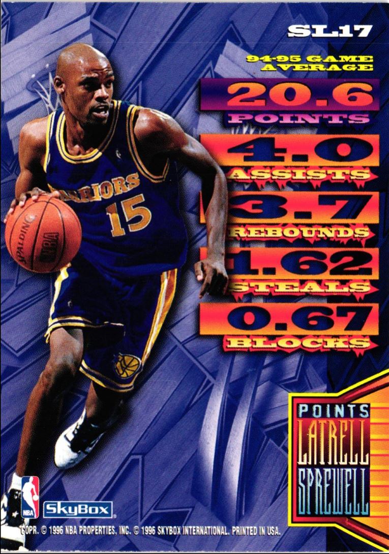 1995 Hoops Slamland Latrell Sprewell