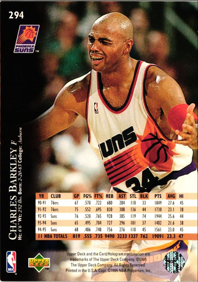 1995 Upper Deck Charles Barkley