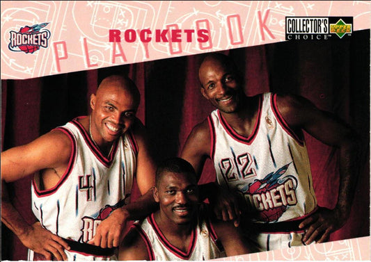 1996 Collector's Choice Charles Barkley/Hakeem Olajuwon/Clyde Drexler