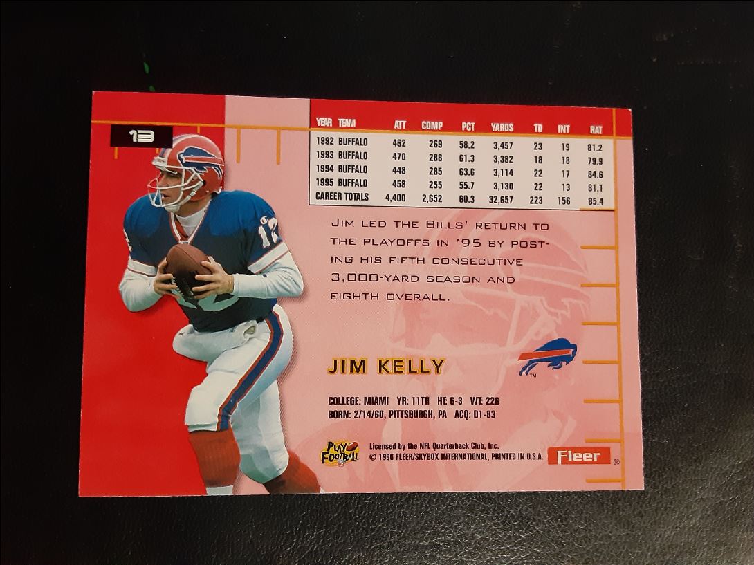 1996 Fleer Ultra Jim Kelly