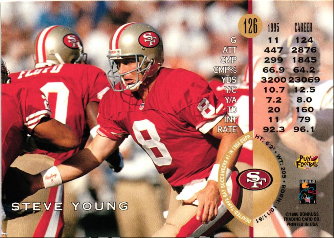 1996 Leaf Steve Young