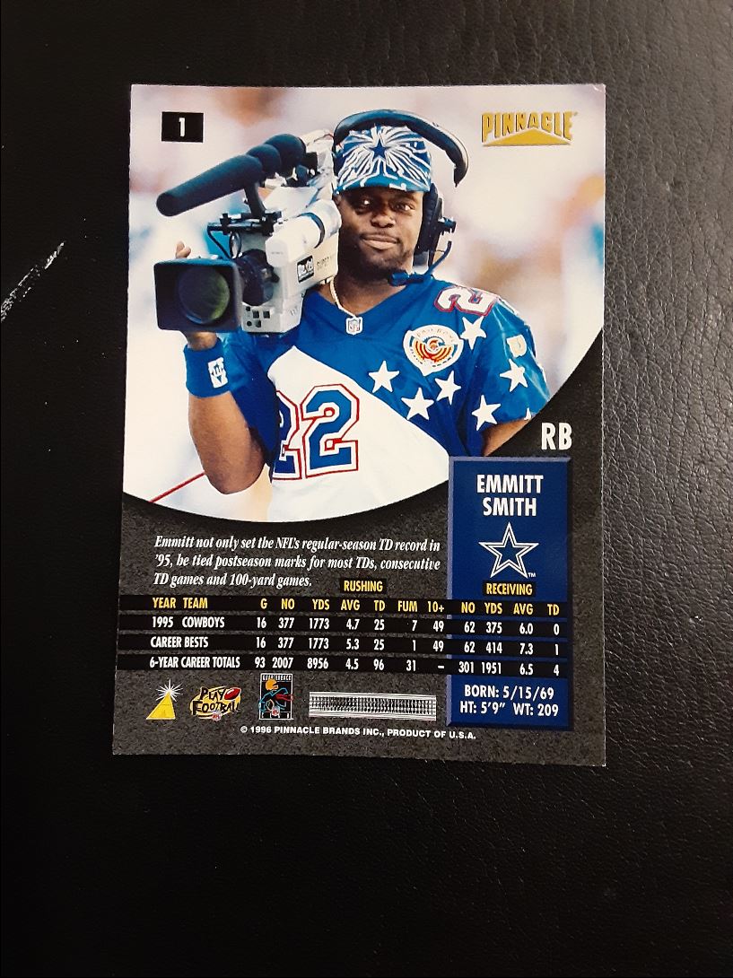 1996 Pinnacle Emmitt Smith