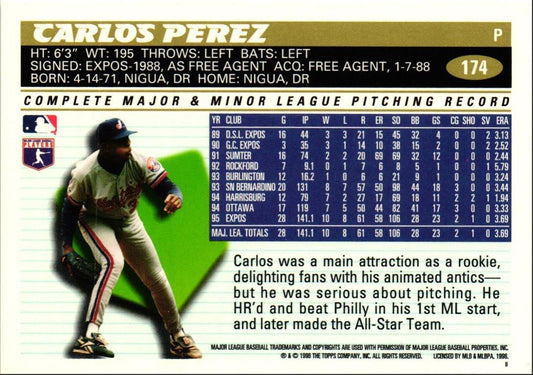 1996 Topps Carlos Perez