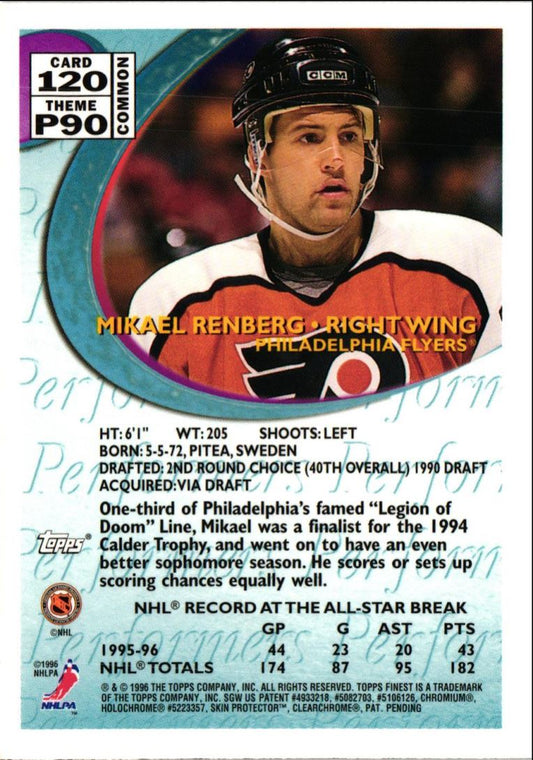 1996 Topps Finest Mikael Renberg