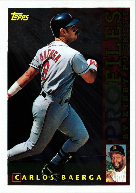 1996 Topps Profiles by Kirby Puckett AL Carlos Baerga