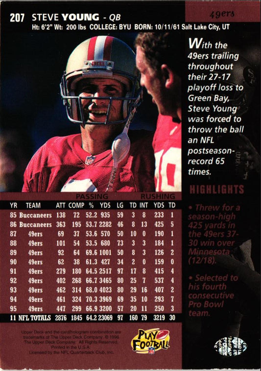 1996 Upper Deck Steve Young