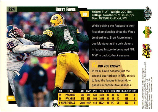 1997 Collector's Choice Brett Favre