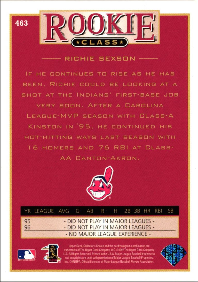 1997 Collector's Choice Richie Sexson