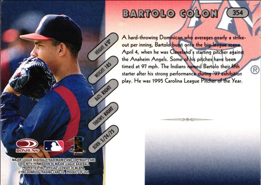 1997 Donruss Bartolo Colon