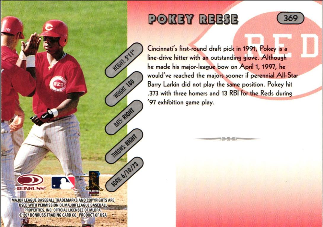 1997 Donruss Pokey Reese