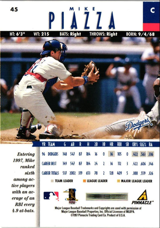 1997 New Pinnacle Mike Piazza