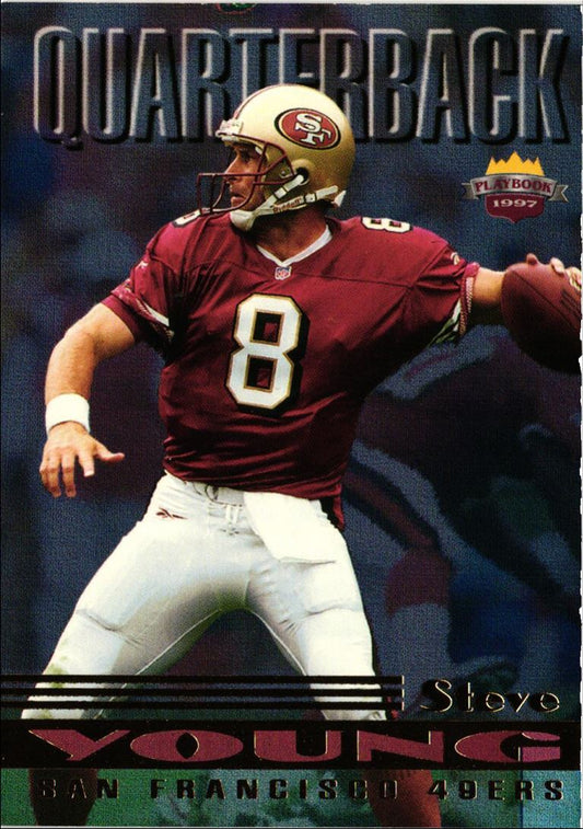 1997 Score Board Playbook Steve Young