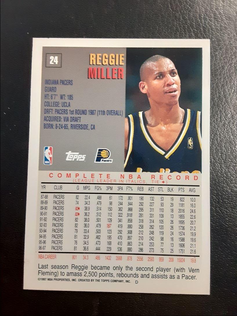 1997 Topps Reggie Miller