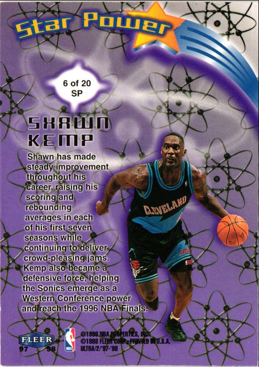 1997 Ultra Star Power Shawn Kemp