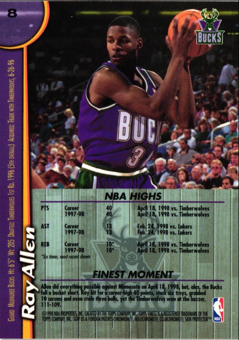 1998 Finest Ray Allen