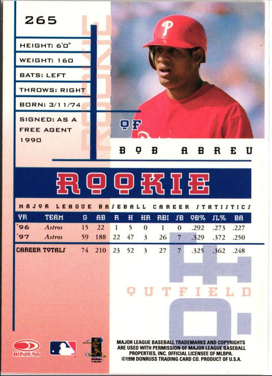 1998 Leaf Rookies & Stars Bobby Abreu