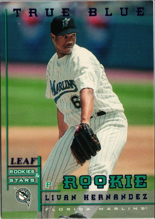 1998 Leaf Rookies & Stars True Blue Livan Hernandez