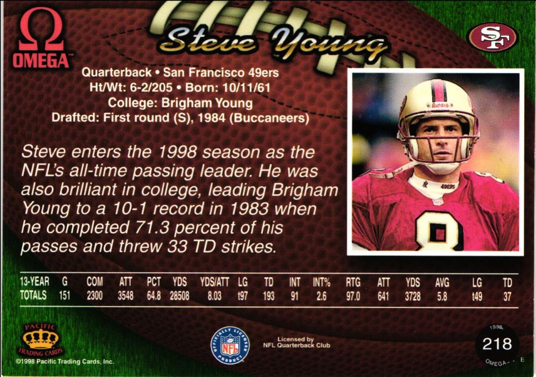 1998 Pacific Omega Steve Young