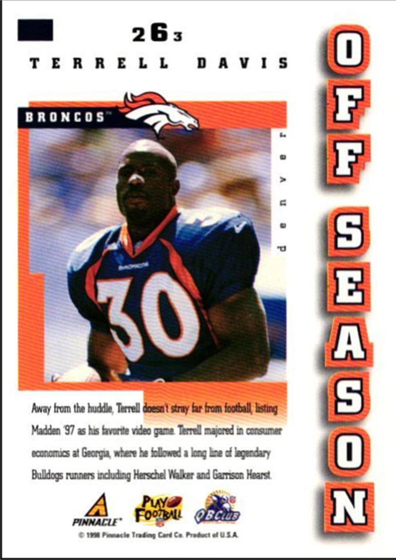 1998 Score Terrell Davis