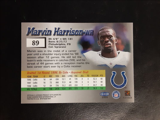 1999 Fleer Mystique Marvin Harrison