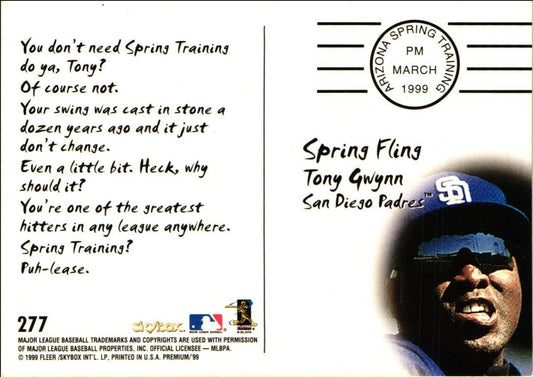 1999 SkyBox Premium Tony Gwynn