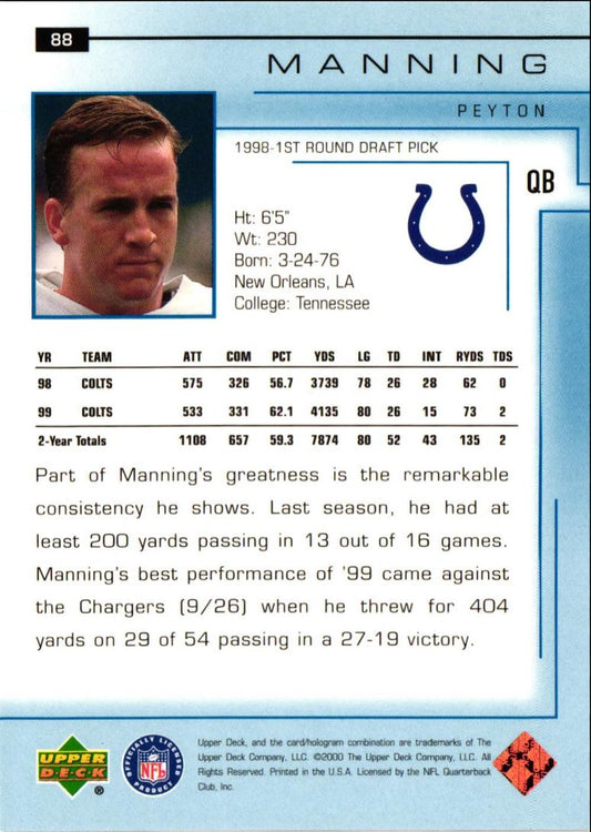 1999 Upper Deck Peyton Manning