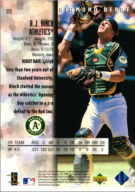 1999 Upper Deck Black Diamond A.J. Hinch