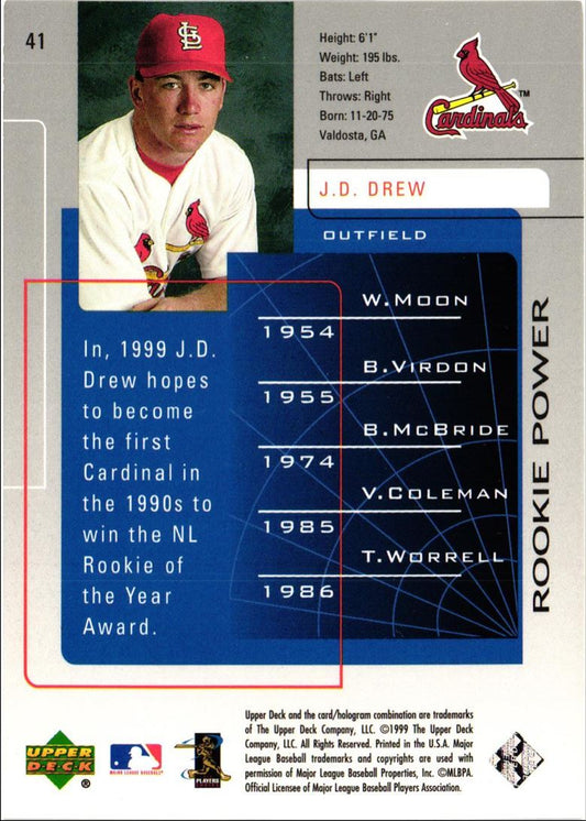 1999 Upper Deck Challengers for 70 J.D. Drew