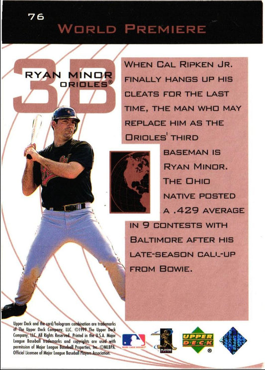 1999 Upper Deck Ovation Ryan Minor