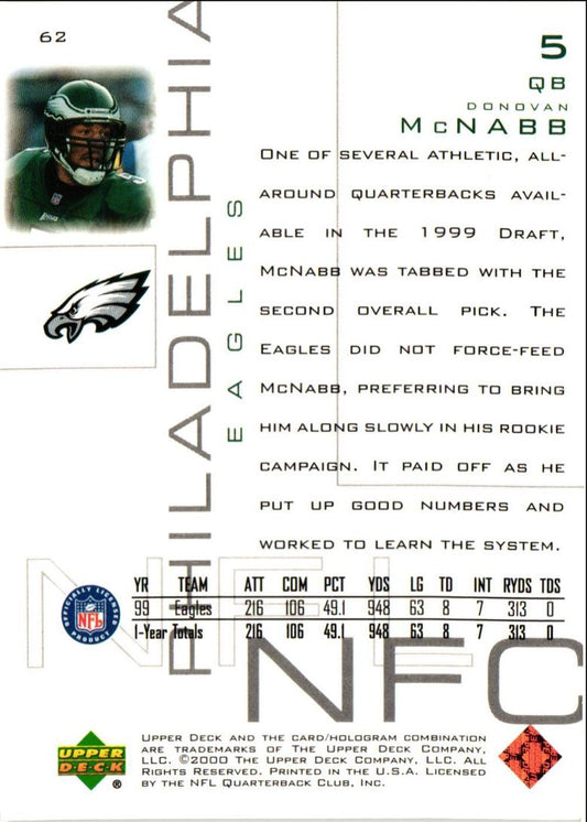 1999 Upper Deck Pros & Prospects Donovan McNabb