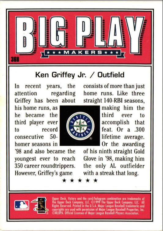 1999 Upper Deck Victory Ken Griffey Jr.