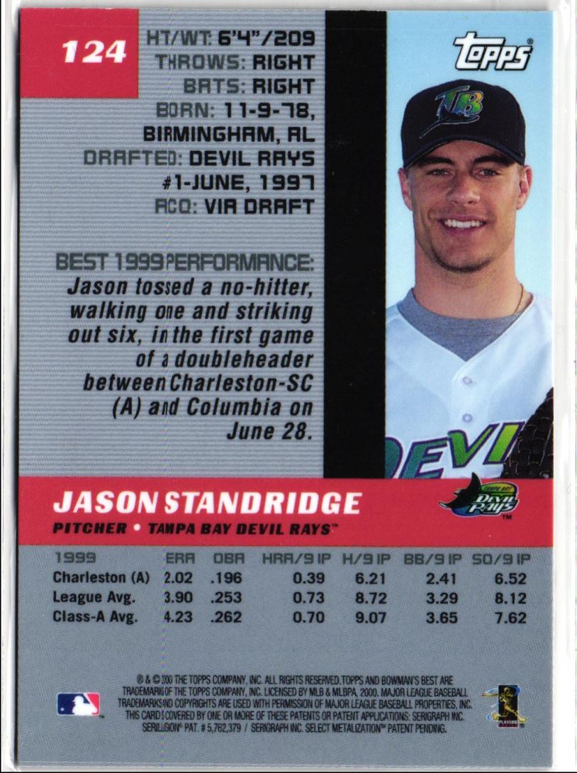 2000 Bowman's Best Jason Standridge