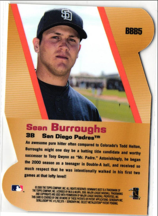 2000 Bowman's Best Bets Sean Burroughs