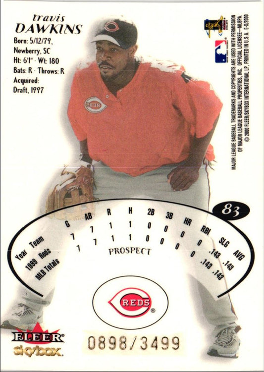 2000 Fleer E-X Travis Dawkins