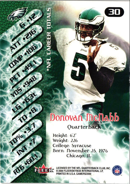 2000 Fleer Gamers Donovan McNabb