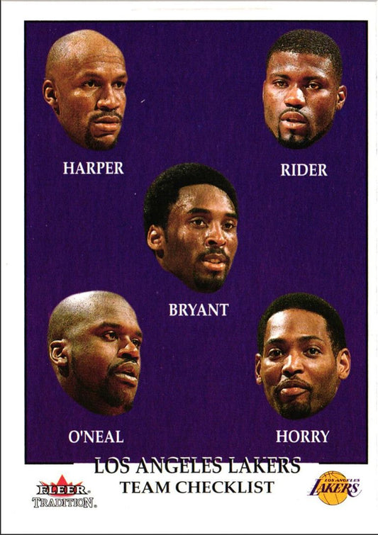 2000 Fleer Tradition Los Angeles Lakers