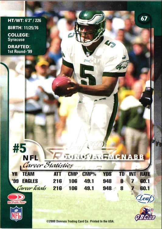 2000 Leaf Rookies & Stars Donovan McNabb