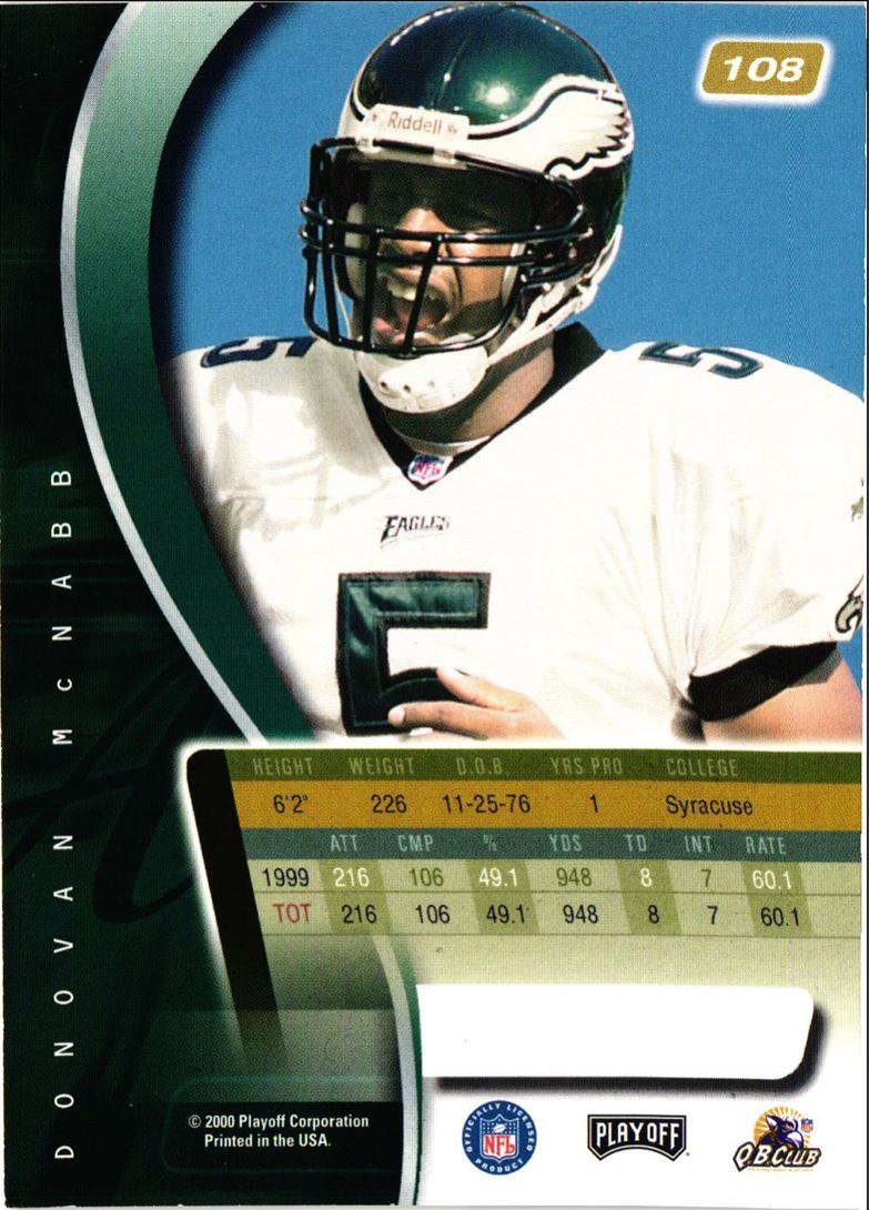 2000 Playoff Absolute Donovan McNabb