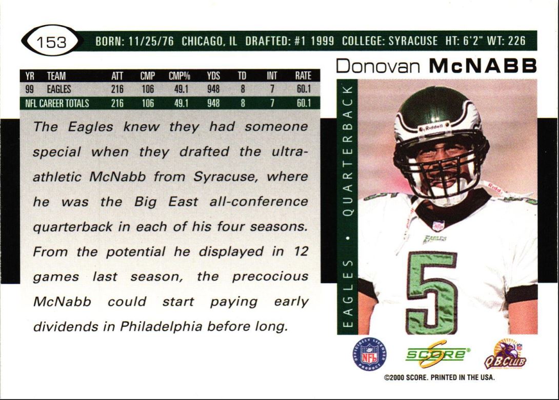 2000 Score Donovan McNabb