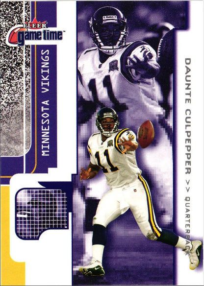 2001 Fleer Game Time Daunte Culpepper