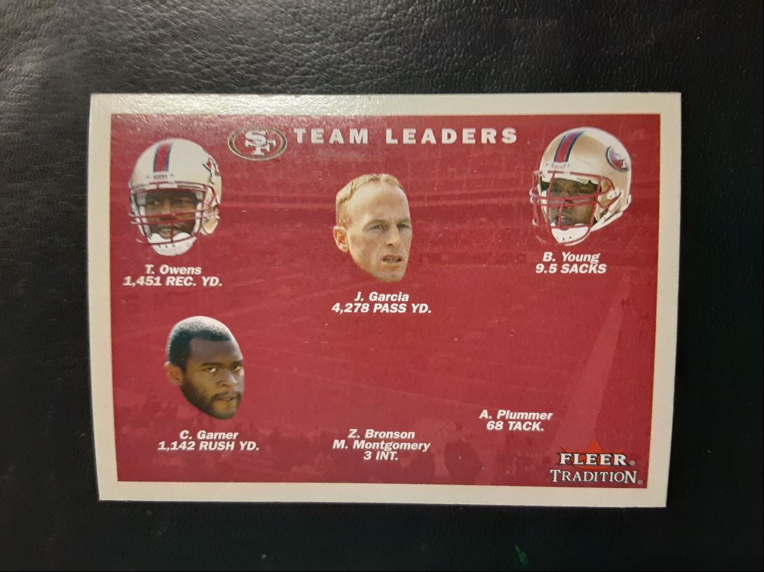 2001 Fleer Tradition San Francisco 49ers Team Leaders