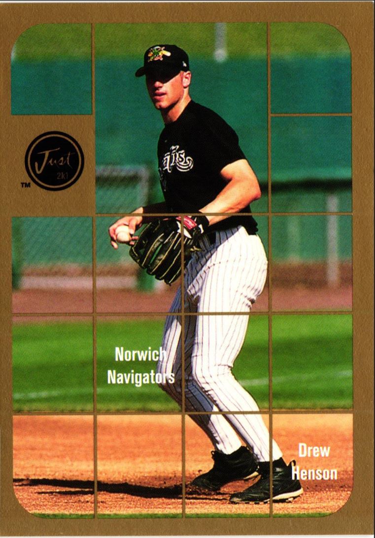 2001 Just 2K1 Top Prospect Promos Gold Drew Henson