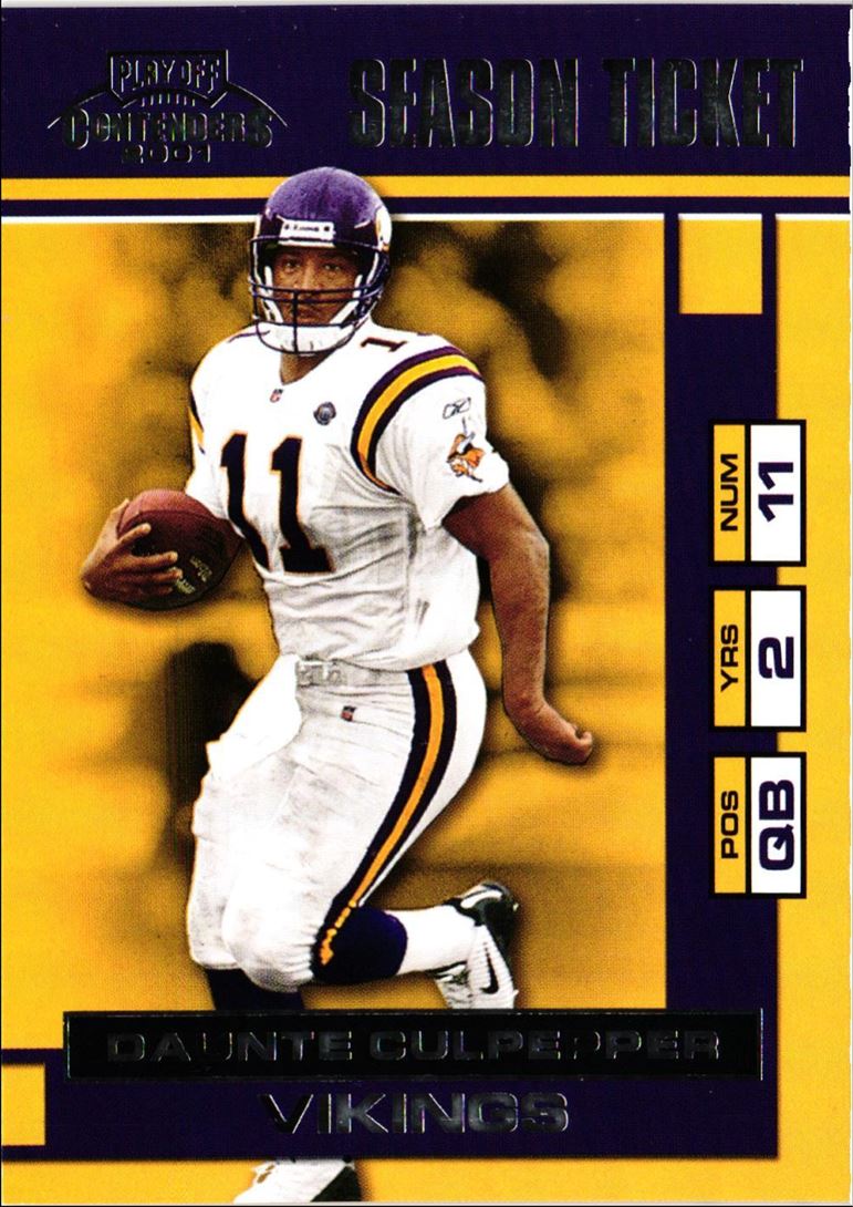 2001 Playoff Contenders Daunte Culpepper