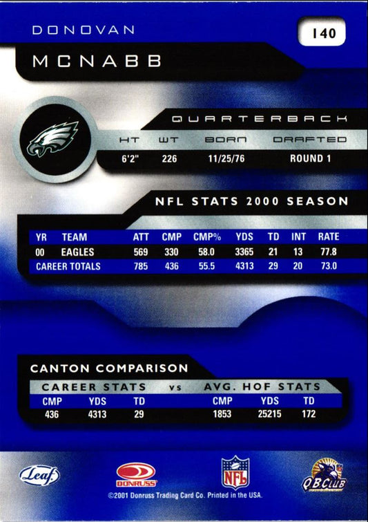 2001 Quantum Leaf Donovan McNabb