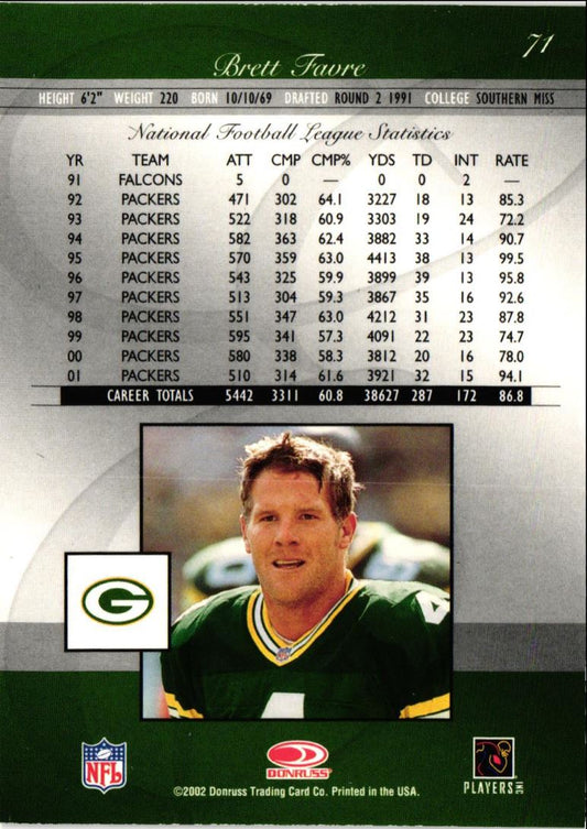 2002 Donruss Elite Brett Favre