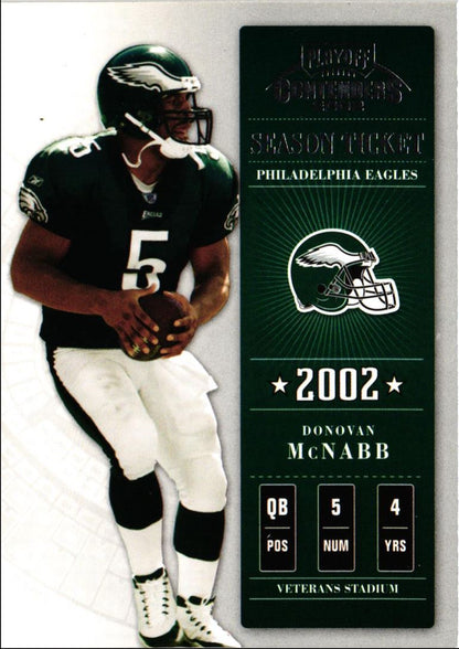 2002 Playoff Contenders Donovan McNabb