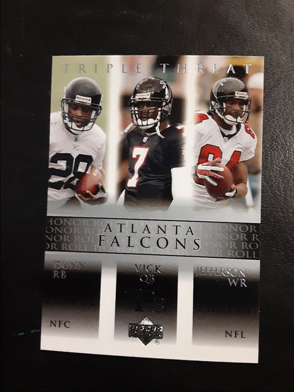 2002 Upper Deck Triple Threat Warrick Dunn / Michael Vick