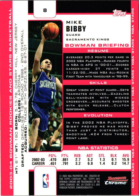 2003 Bowman Mike Bibby